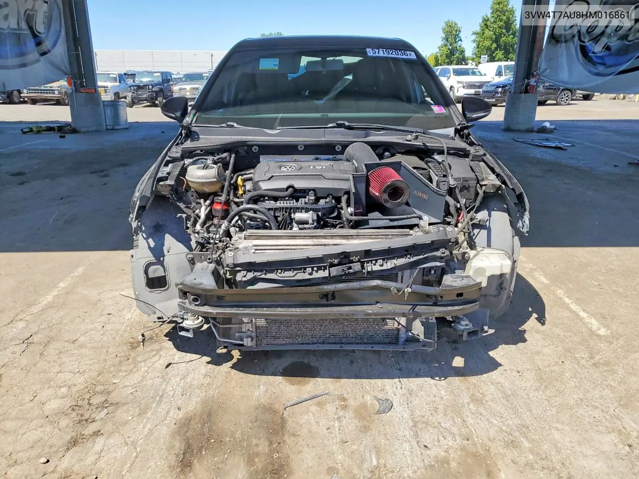 2017 Volkswagen Gti S VIN: 3VW4T7AU8HM016861 Lot: 57192036