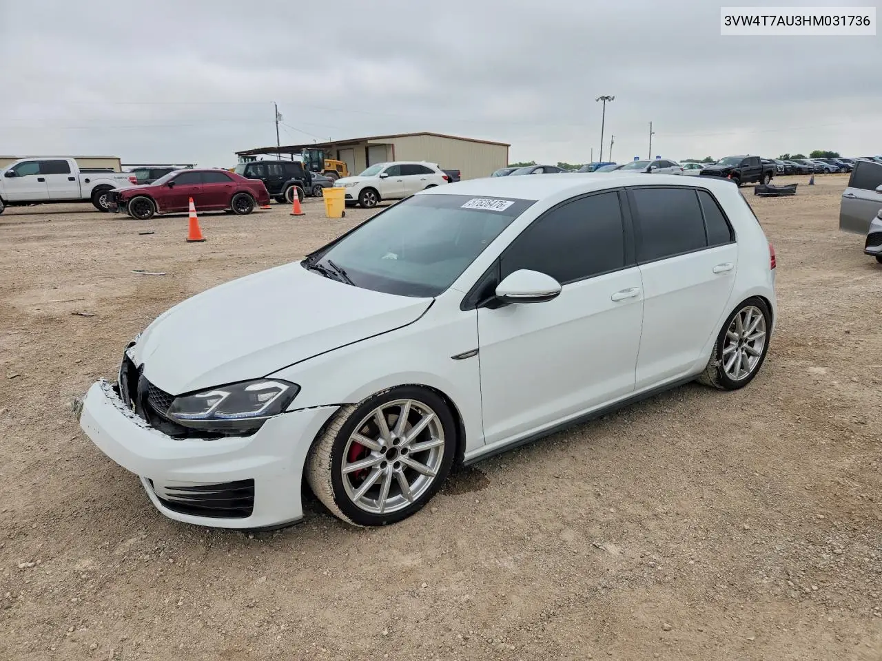 2017 Volkswagen Gti S VIN: 3VW4T7AU3HM031736 Lot: 57626476