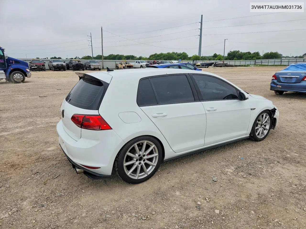 2017 Volkswagen Gti S VIN: 3VW4T7AU3HM031736 Lot: 57626476