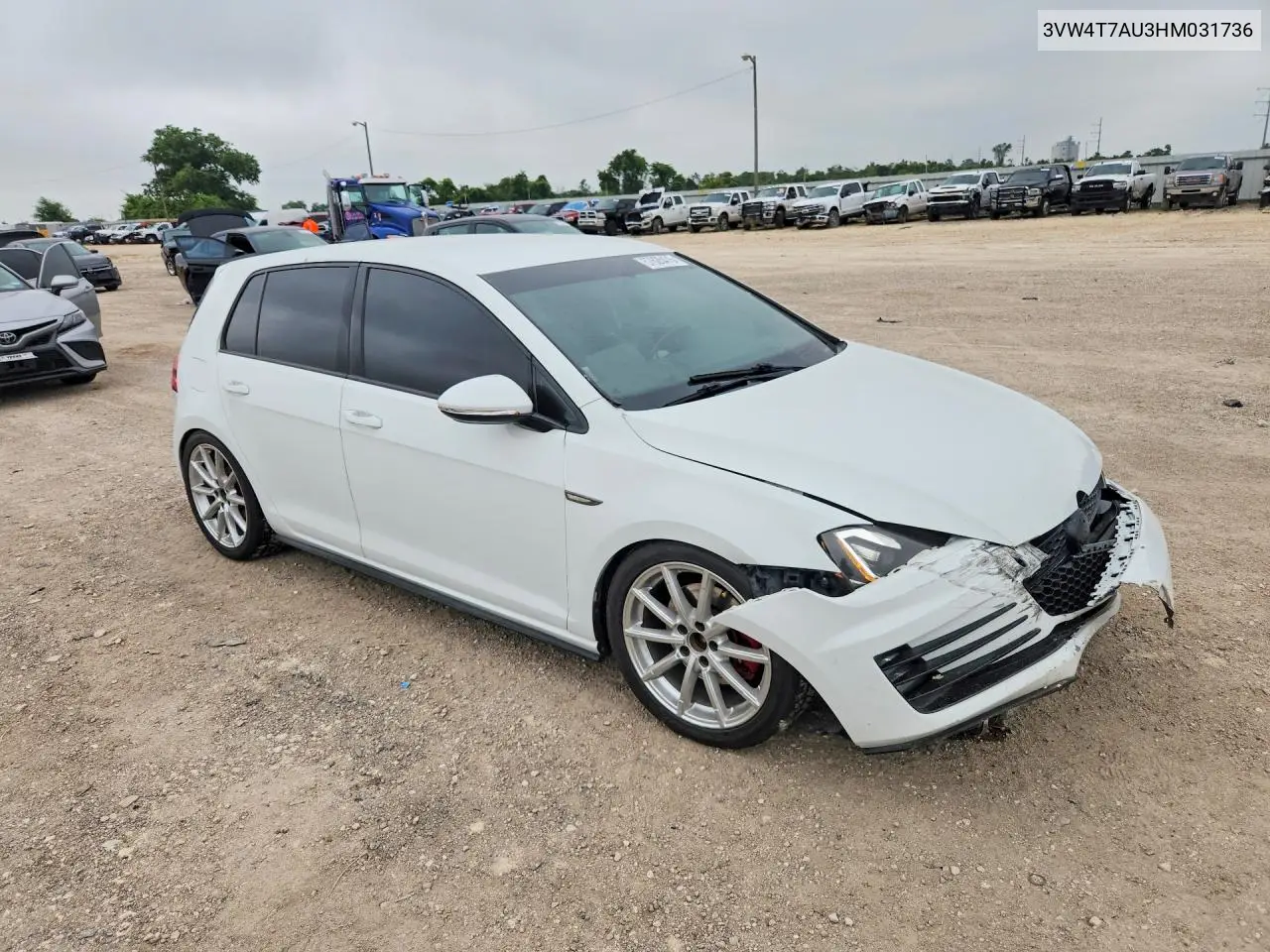 2017 Volkswagen Gti S VIN: 3VW4T7AU3HM031736 Lot: 57626476