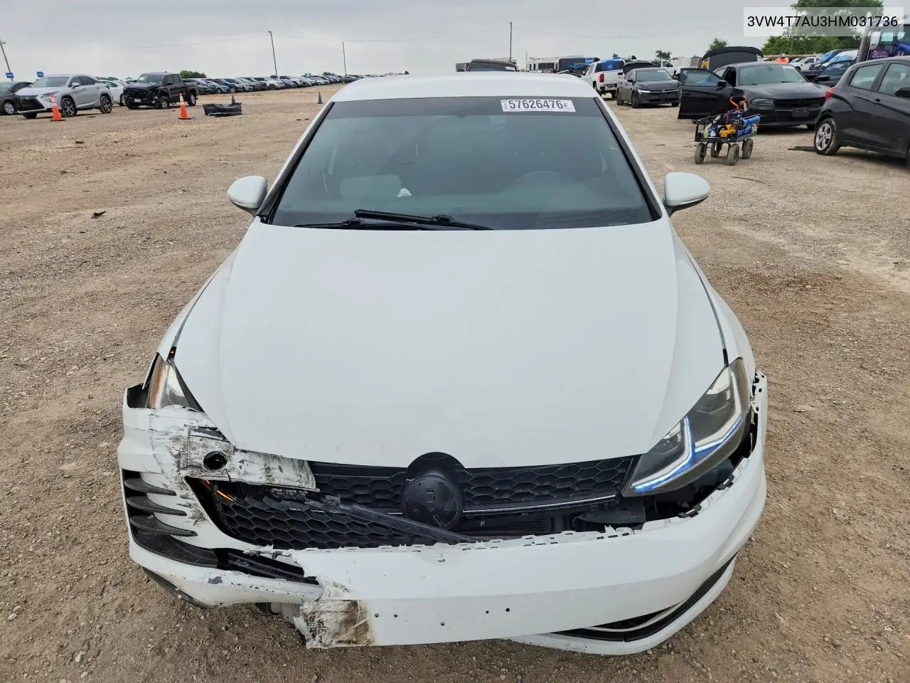 2017 Volkswagen Gti S VIN: 3VW4T7AU3HM031736 Lot: 57626476