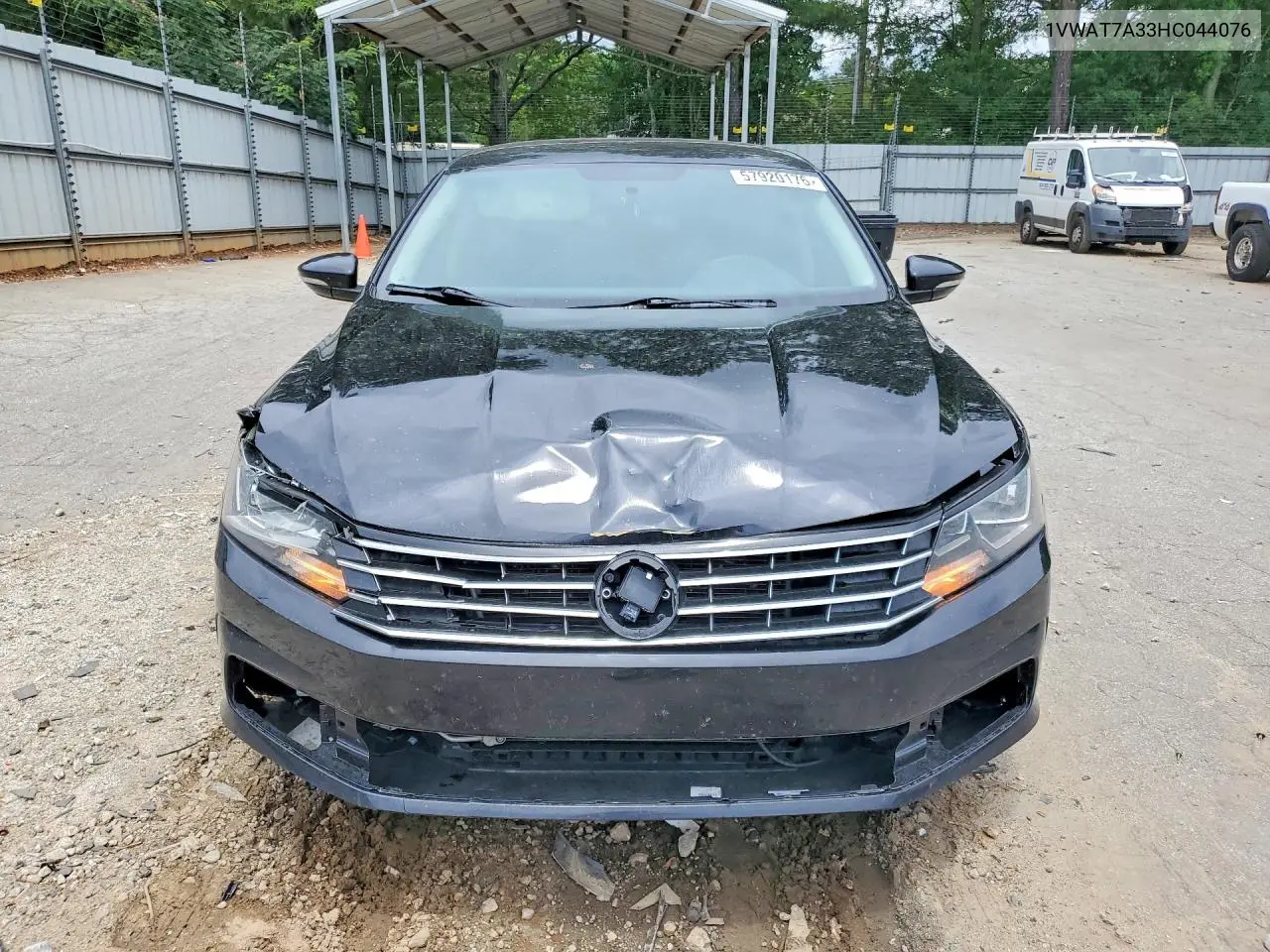 2017 Volkswagen Passat S VIN: 1VWAT7A33HC044076 Lot: 57920176