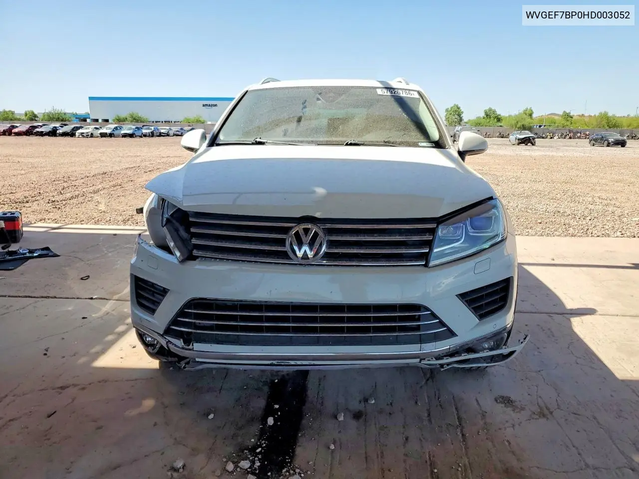 2017 Volkswagen Touareg Sport VIN: WVGEF7BP0HD003052 Lot: 57926786