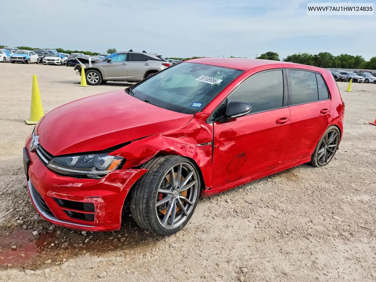 2017 Volkswagen Golf R VIN: WVWVF7AU1HW124835 Lot: 58108956