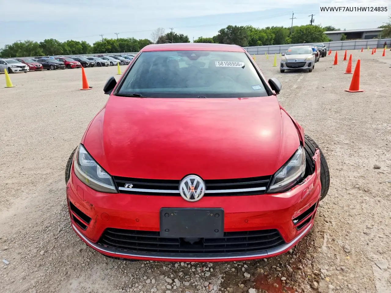 2017 Volkswagen Golf R VIN: WVWVF7AU1HW124835 Lot: 58108956