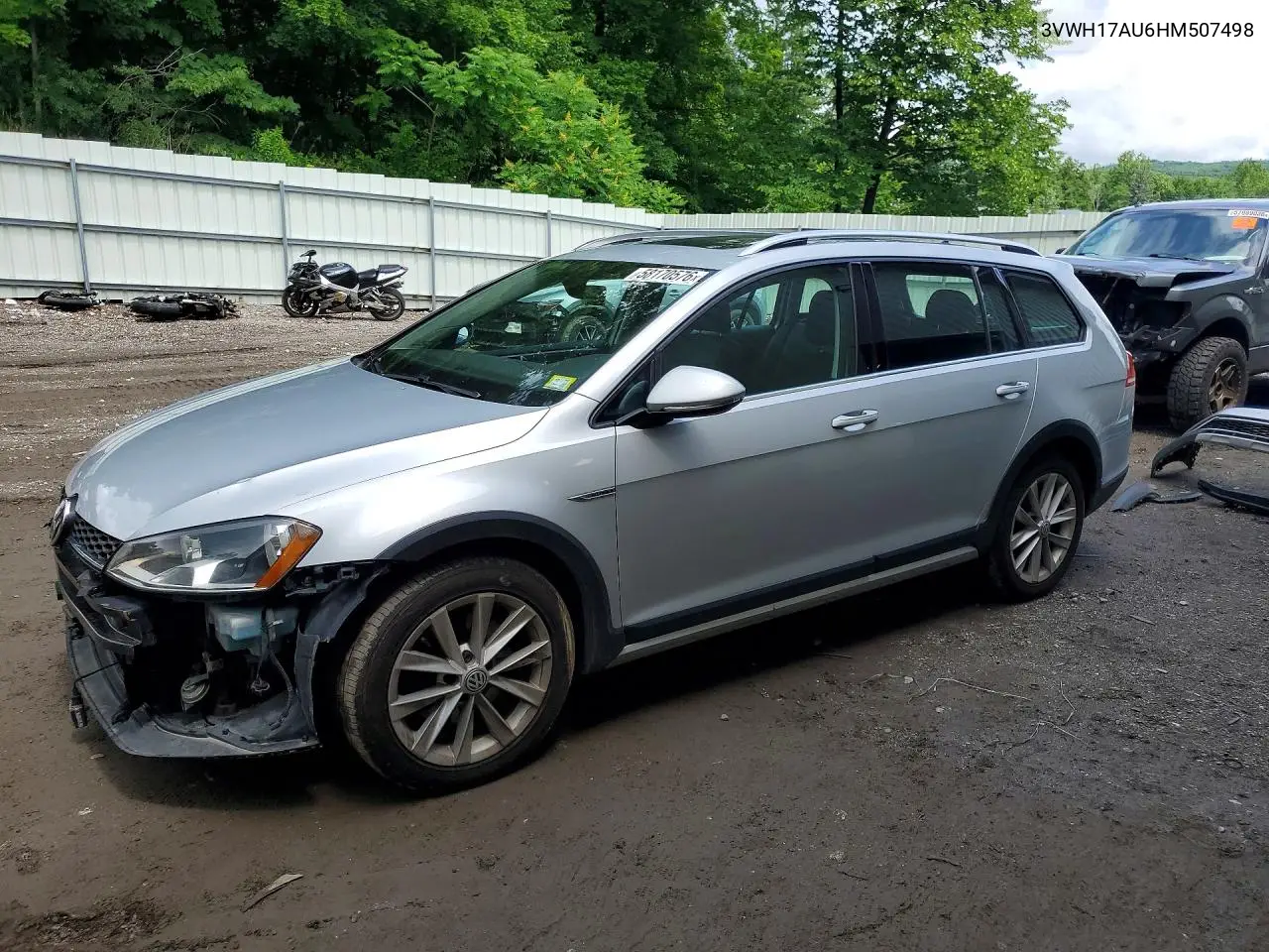 2017 Volkswagen Golf Alltrack S VIN: 3VWH17AU6HM507498 Lot: 58170576