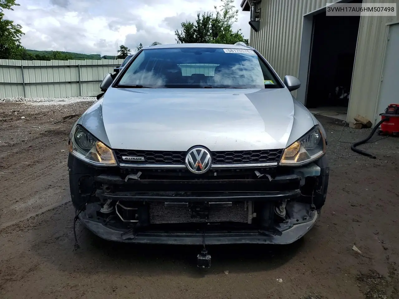 2017 Volkswagen Golf Alltrack S VIN: 3VWH17AU6HM507498 Lot: 58170576