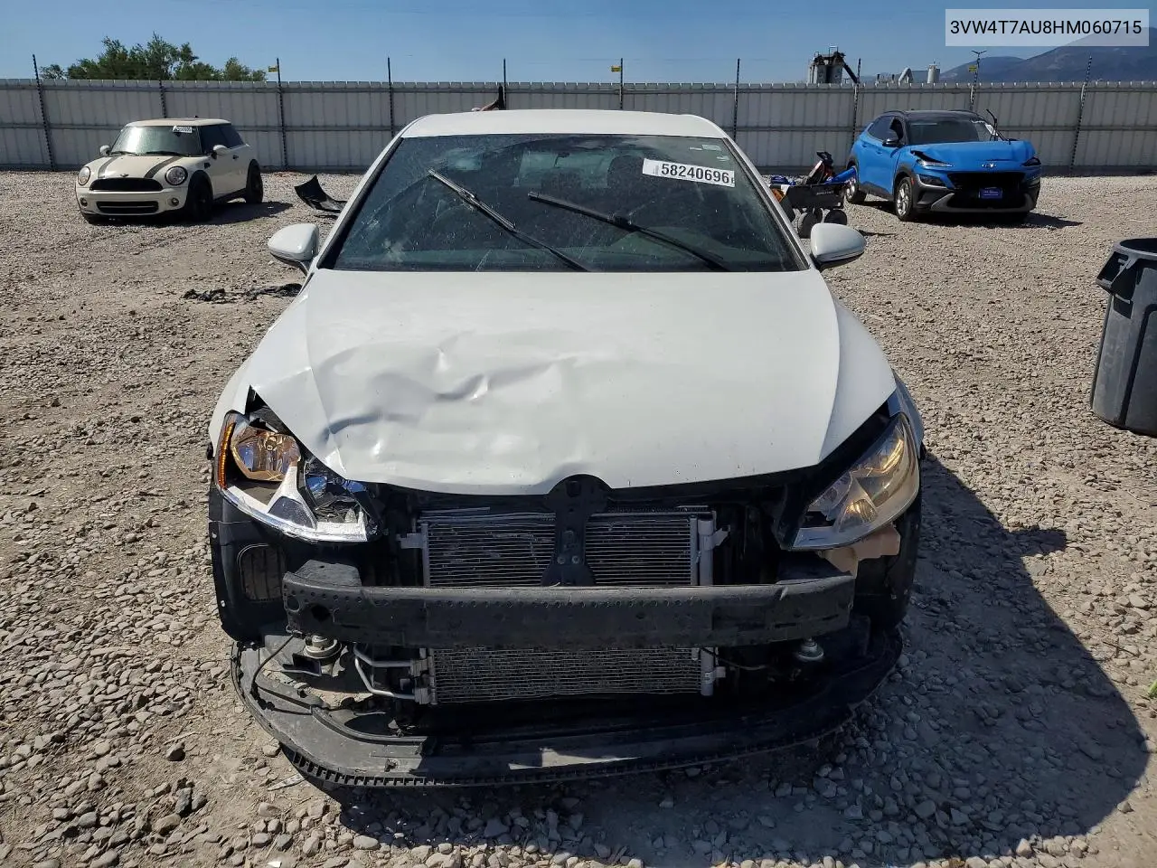 2017 Volkswagen Gti S VIN: 3VW4T7AU8HM060715 Lot: 58240696