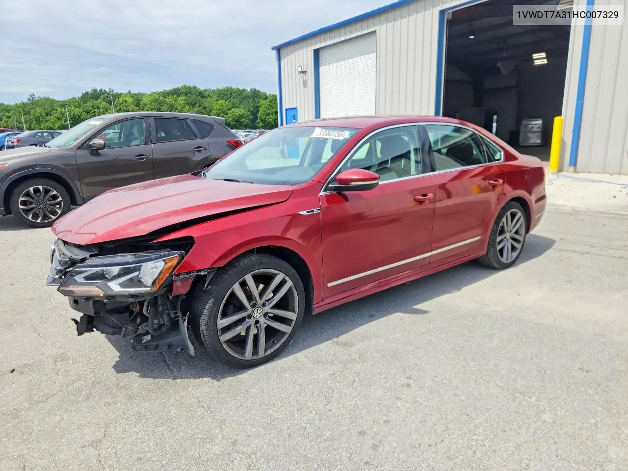 2017 Volkswagen Passat R-Line VIN: 1VWDT7A31HC007329 Lot: 58363756