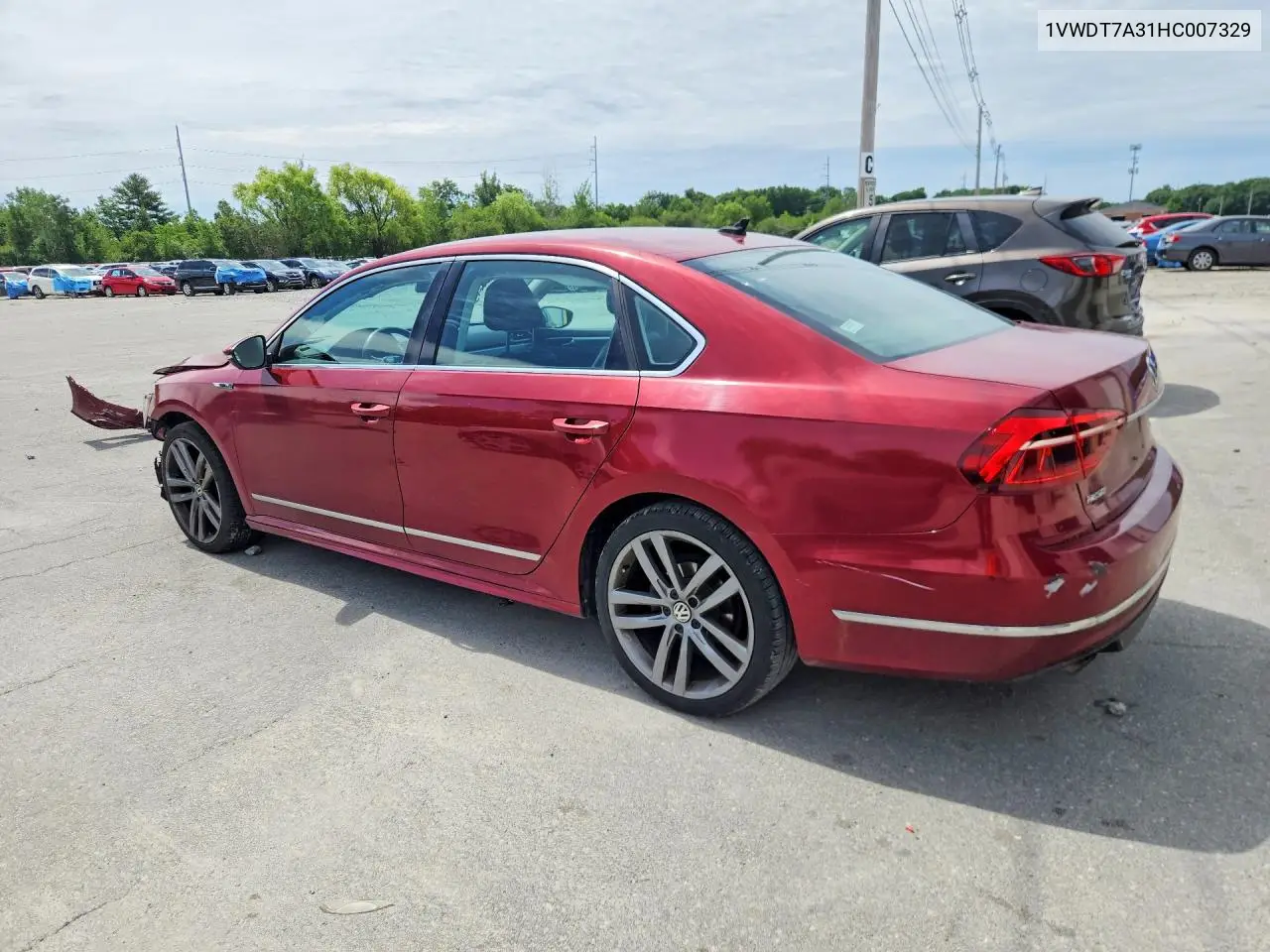 2017 Volkswagen Passat R-Line VIN: 1VWDT7A31HC007329 Lot: 58363756