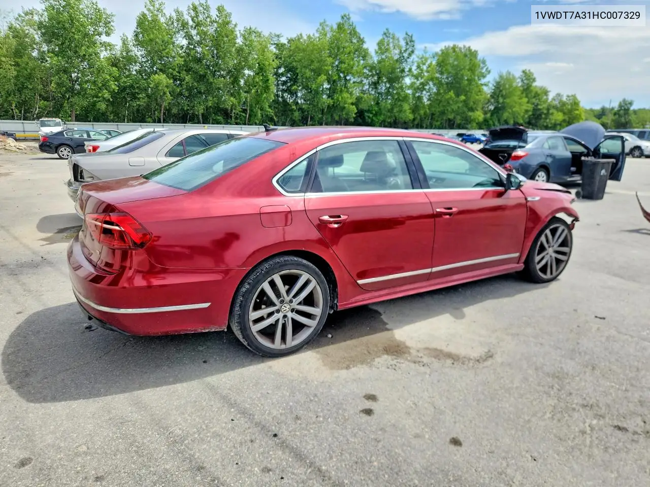 2017 Volkswagen Passat R-Line VIN: 1VWDT7A31HC007329 Lot: 58363756