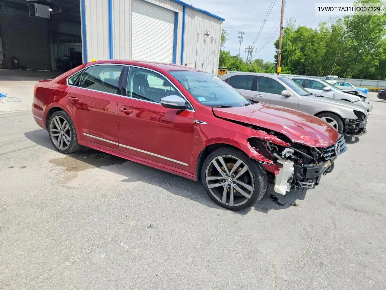 2017 Volkswagen Passat R-Line VIN: 1VWDT7A31HC007329 Lot: 58363756
