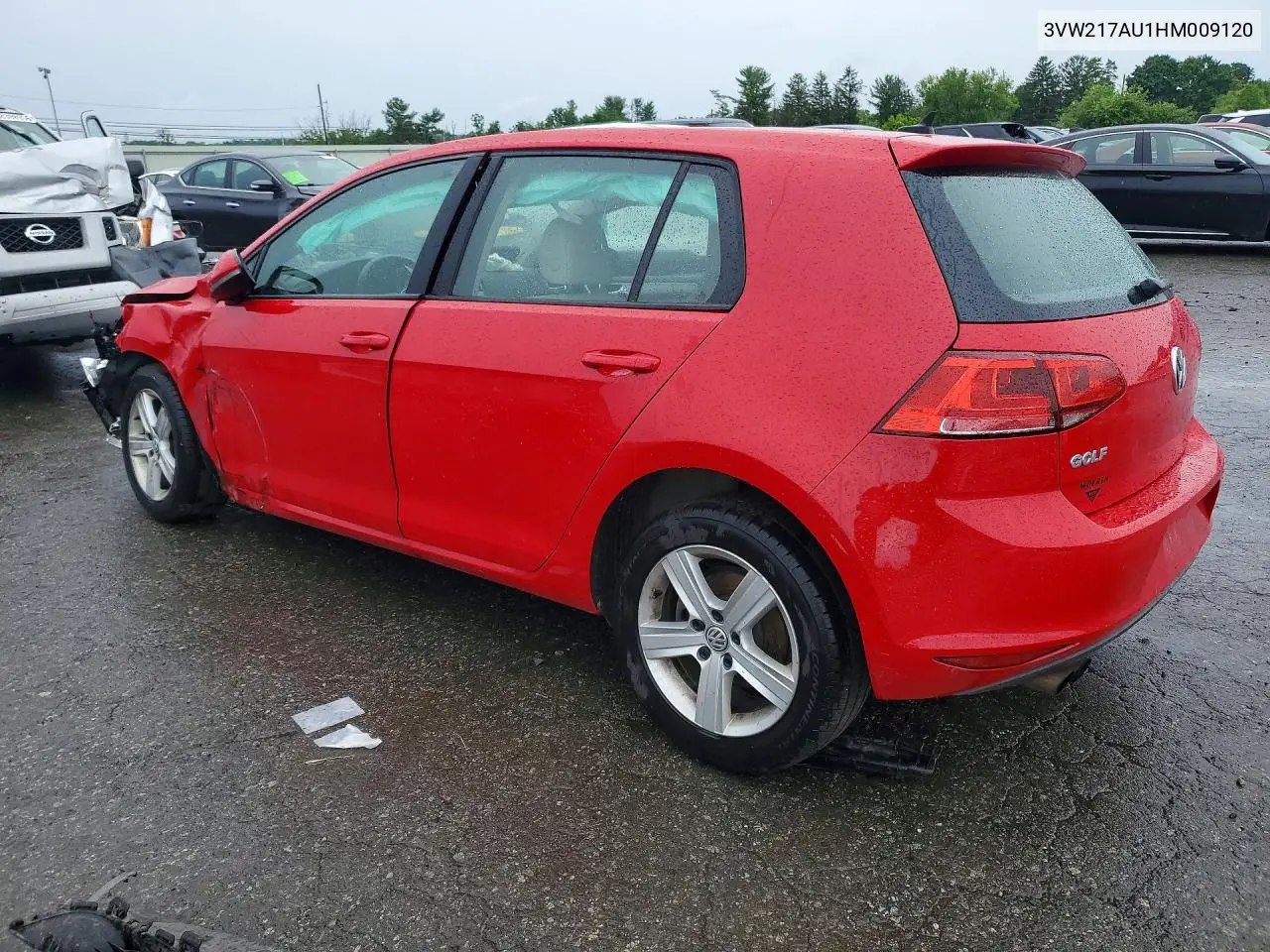 2017 Volkswagen Golf S VIN: 3VW217AU1HM009120 Lot: 58406156