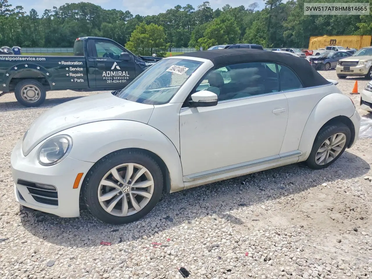 2017 Volkswagen Beetle S/Se VIN: 3VW517AT8HM814665 Lot: 58421486