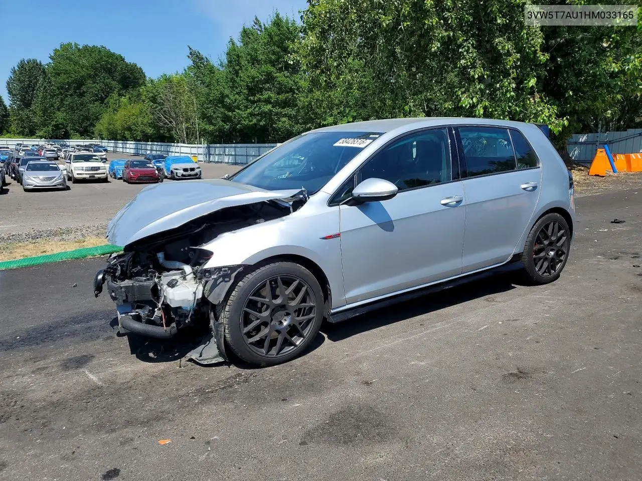 2017 Volkswagen Gti S VIN: 3VW5T7AU1HM033165 Lot: 58426516