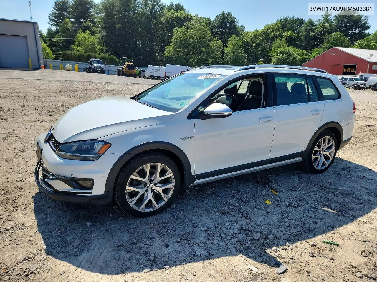 2017 Volkswagen Golf Alltrack S VIN: 3VWH17AU9HM503381 Lot: 59357946