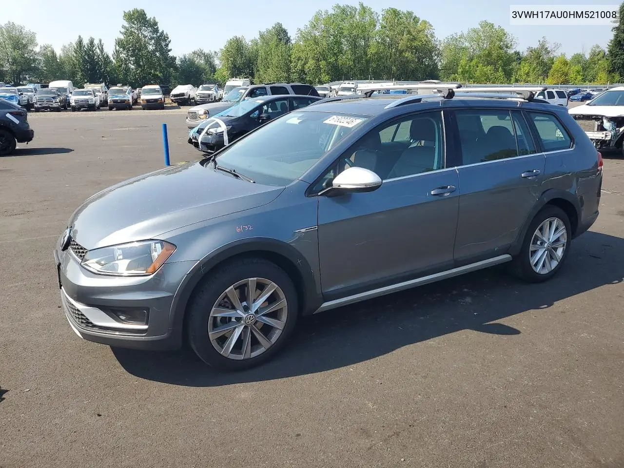 2017 Volkswagen Golf Alltrack S VIN: 3VWH17AU0HM521008 Lot: 61802246
