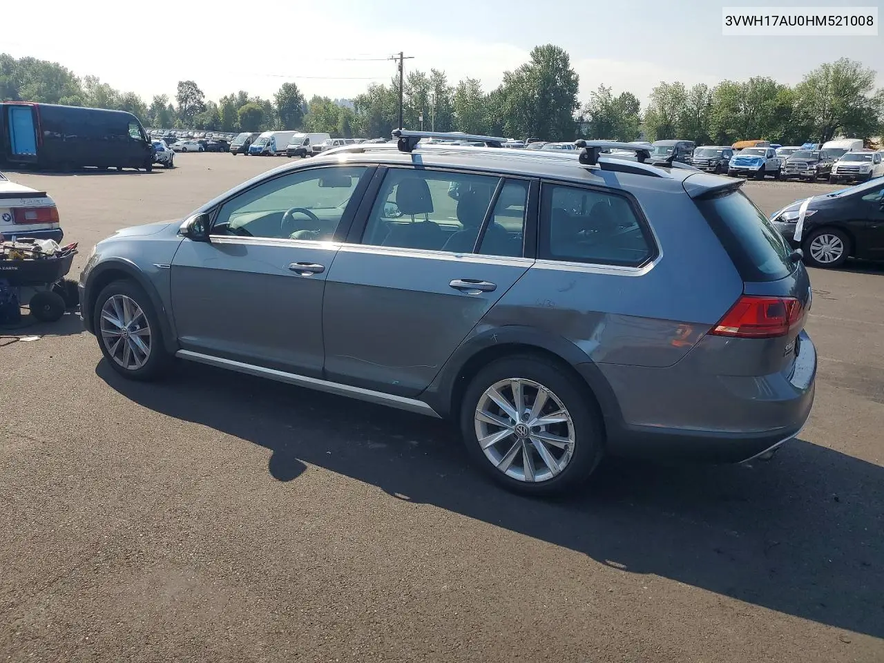 2017 Volkswagen Golf Alltrack S VIN: 3VWH17AU0HM521008 Lot: 61802246