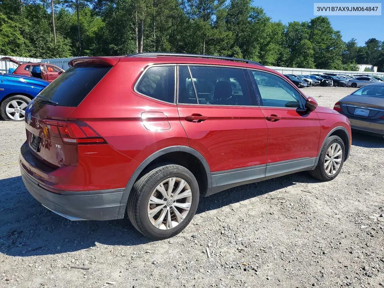 2018 Volkswagen Tiguan S VIN: 3VV1B7AX9JM064847 Lot: 55644926
