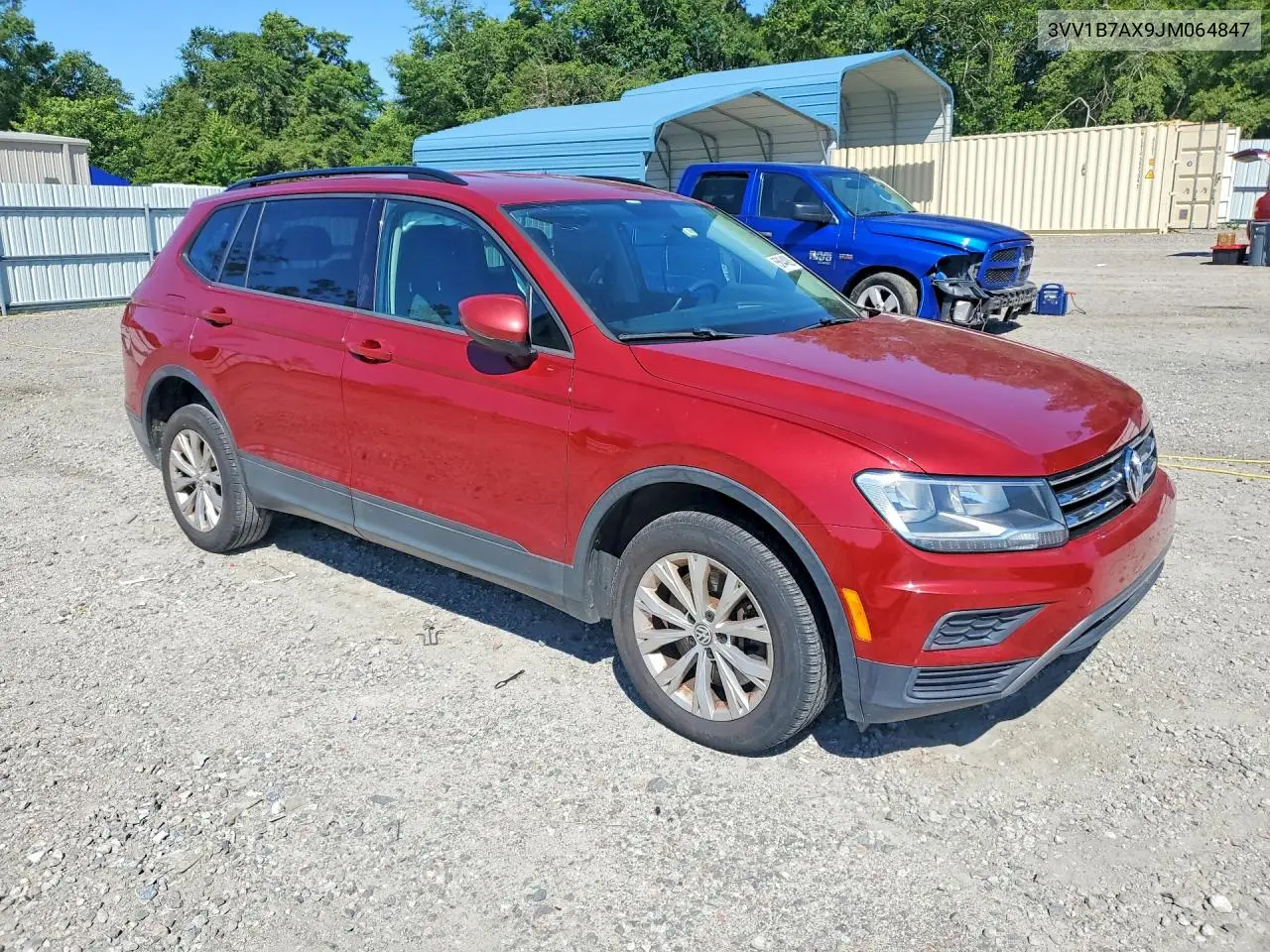 2018 Volkswagen Tiguan S VIN: 3VV1B7AX9JM064847 Lot: 55644926