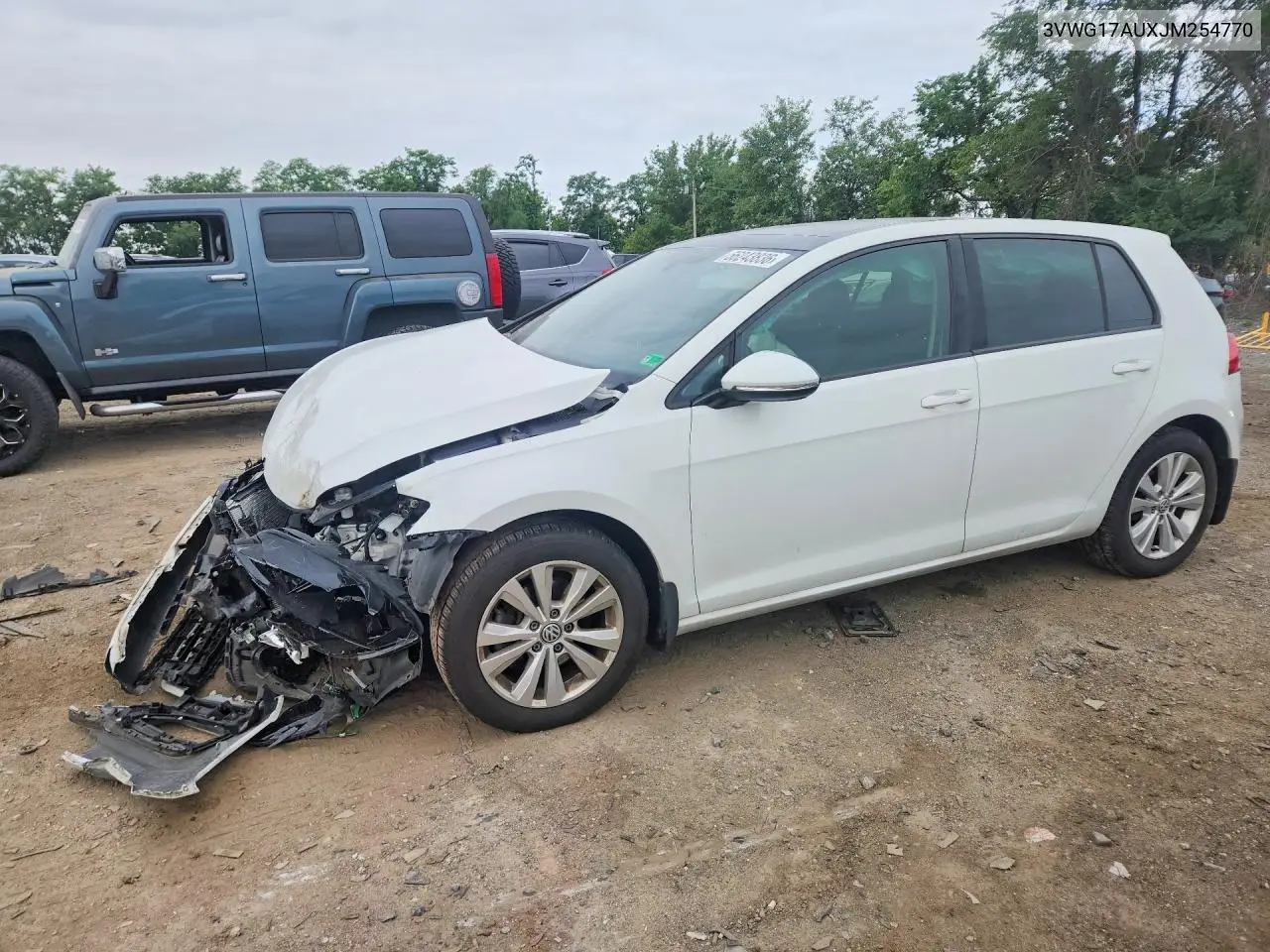 2018 Volkswagen Golf S VIN: 3VWG17AUXJM254770 Lot: 56243836