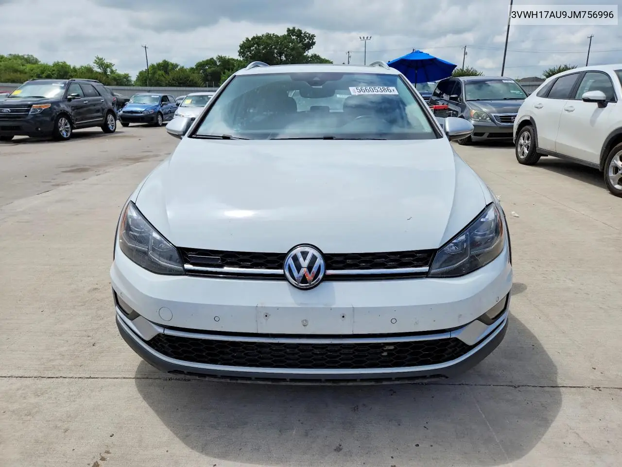 2018 Volkswagen Golf Alltrack S VIN: 3VWH17AU9JM756996 Lot: 56605386