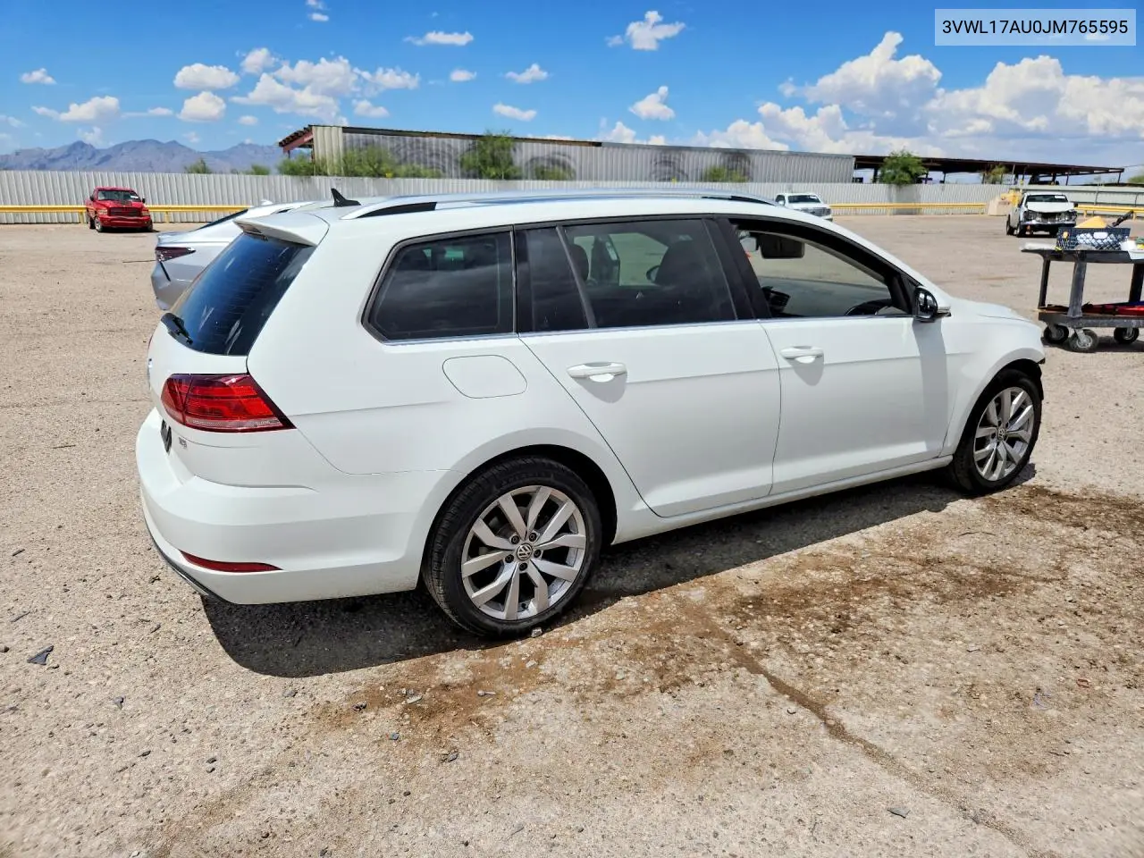 2018 Volkswagen Golf Sportwagen Sel VIN: 3VWL17AU0JM765595 Lot: 56671406