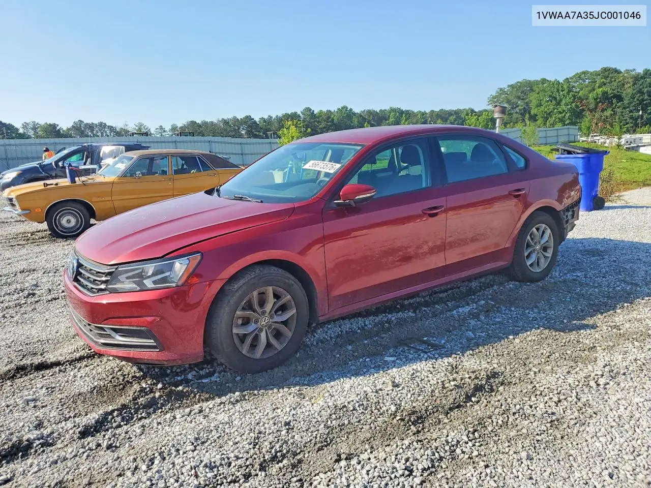 2018 Volkswagen Passat S VIN: 1VWAA7A35JC001046 Lot: 56673576