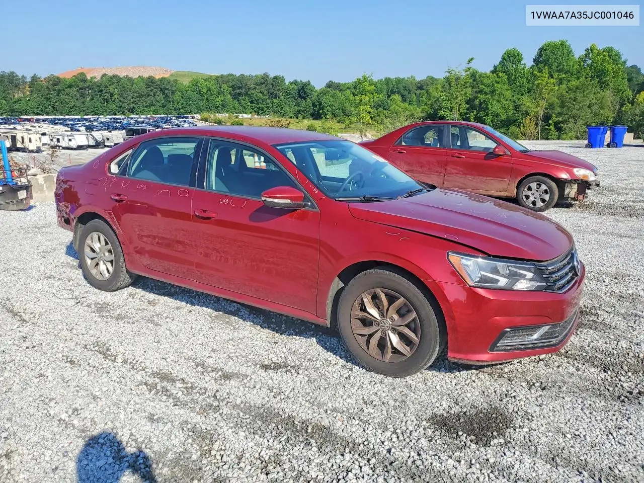 2018 Volkswagen Passat S VIN: 1VWAA7A35JC001046 Lot: 56673576