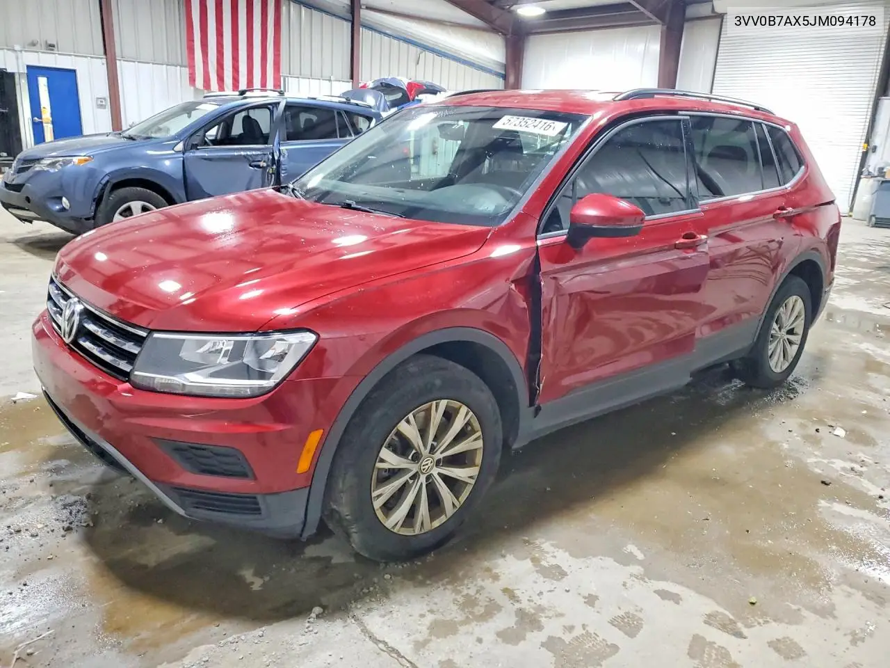 2018 Volkswagen Tiguan S VIN: 3VV0B7AX5JM094178 Lot: 57352416