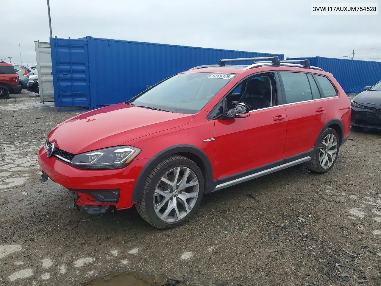2018 Volkswagen Golf Alltrack S VIN: 3VWH17AUXJM754528 Lot: 57376146