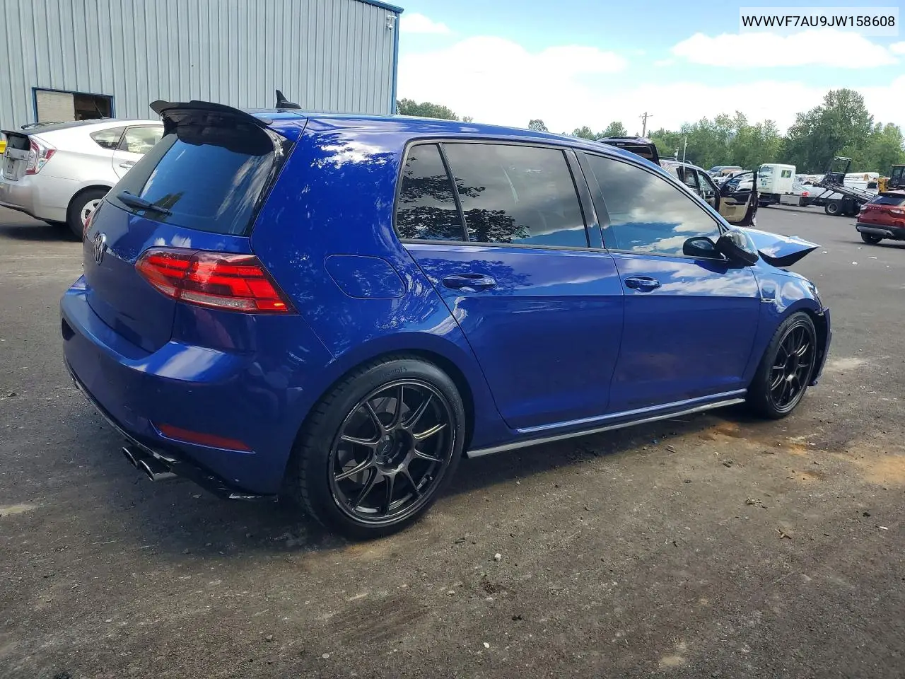 2018 Volkswagen Golf R VIN: WVWVF7AU9JW158608 Lot: 57877216