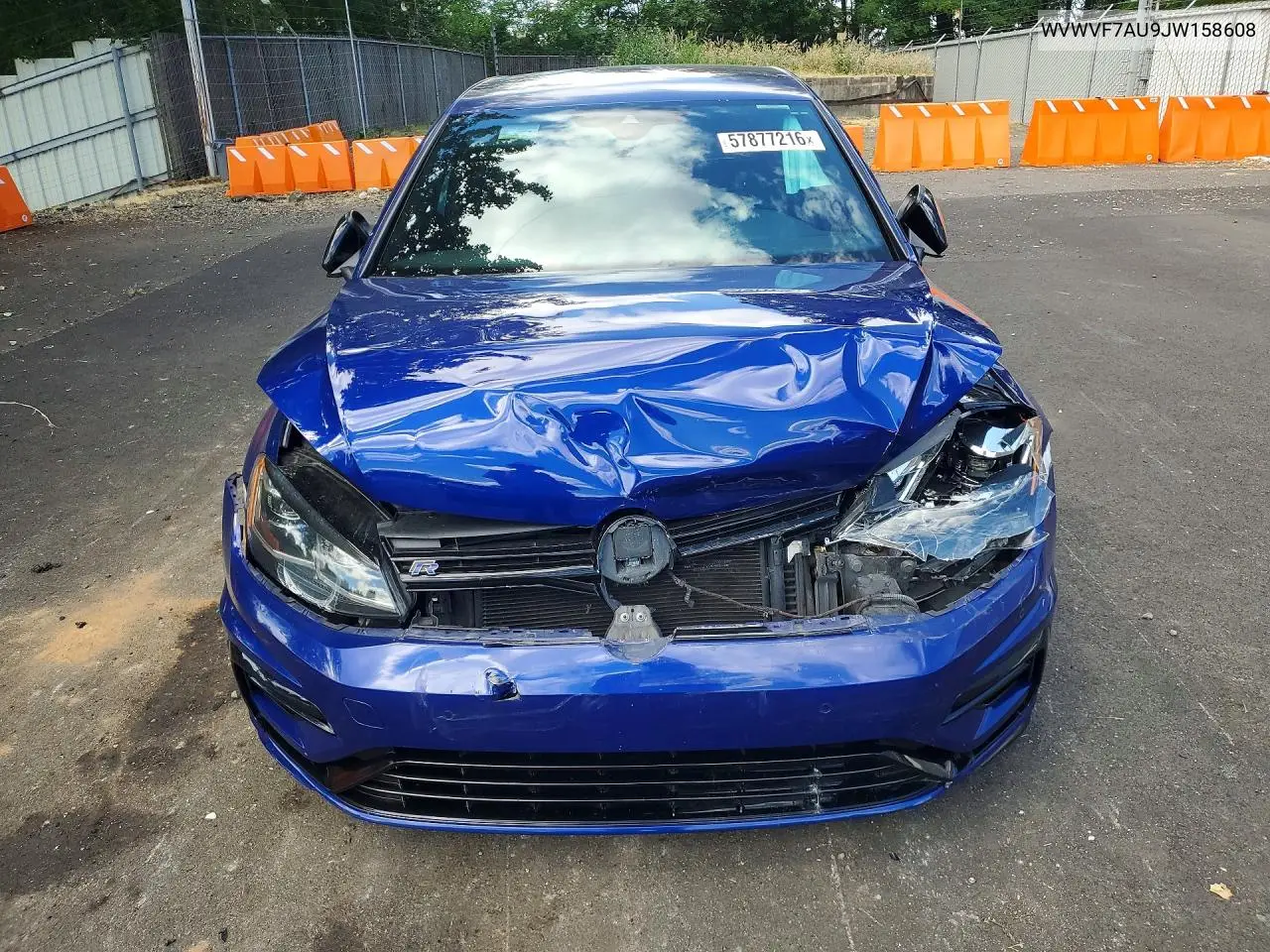 2018 Volkswagen Golf R VIN: WVWVF7AU9JW158608 Lot: 57877216