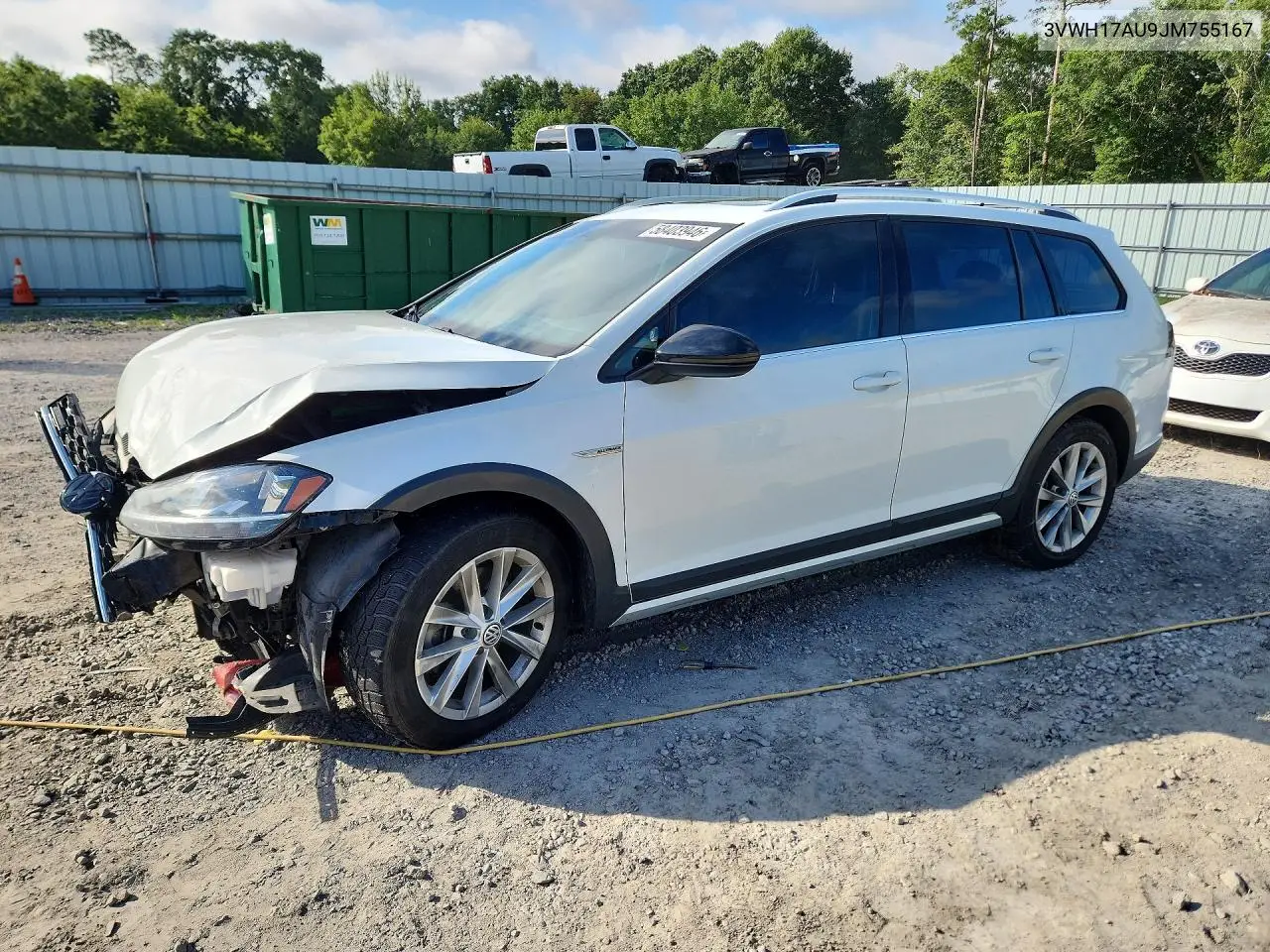 2018 Volkswagen Golf Alltrack S VIN: 3VWH17AU9JM755167 Lot: 58403946