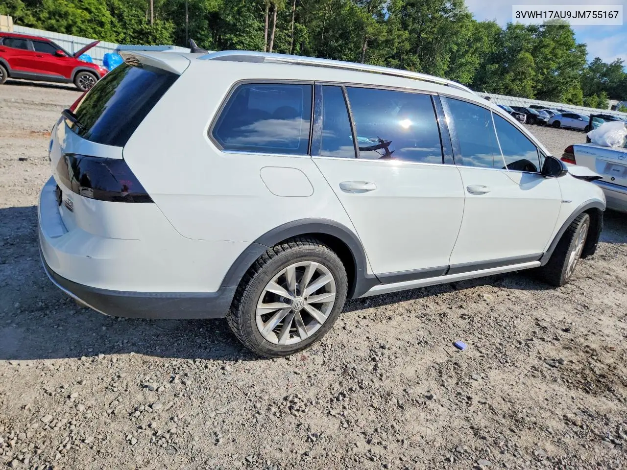 2018 Volkswagen Golf Alltrack S VIN: 3VWH17AU9JM755167 Lot: 58403946