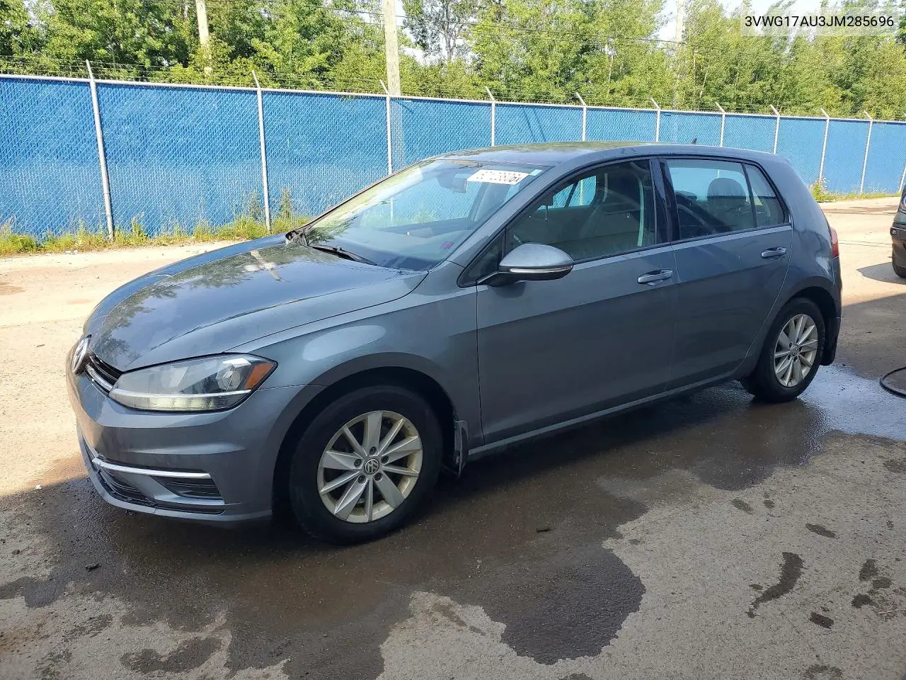 2018 Volkswagen Golf S VIN: 3VWG17AU3JM285696 Lot: 60123806