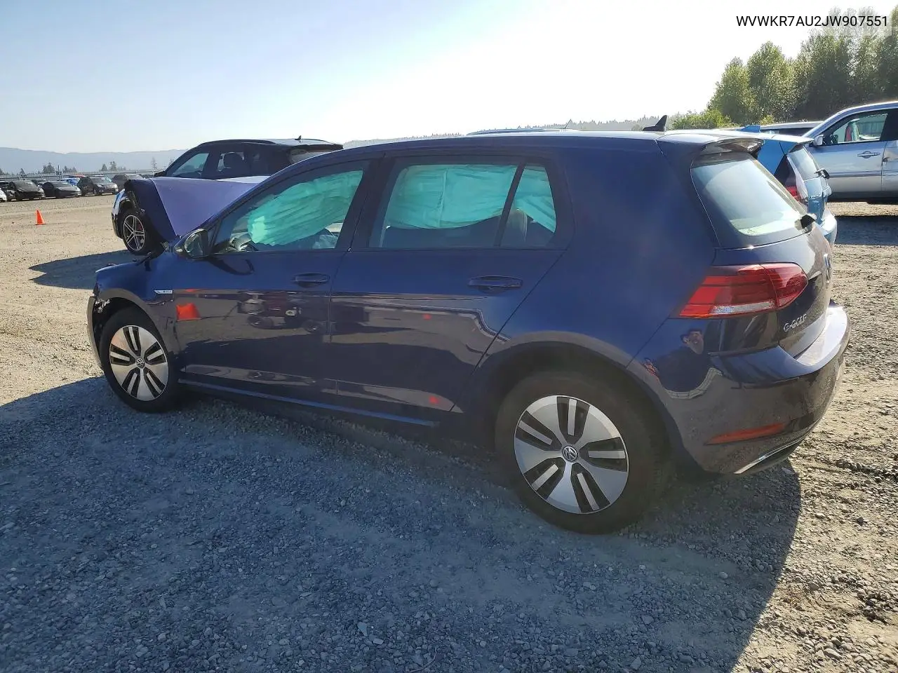 2018 Volkswagen E-Golf Se VIN: WVWKR7AU2JW907551 Lot: 60277156