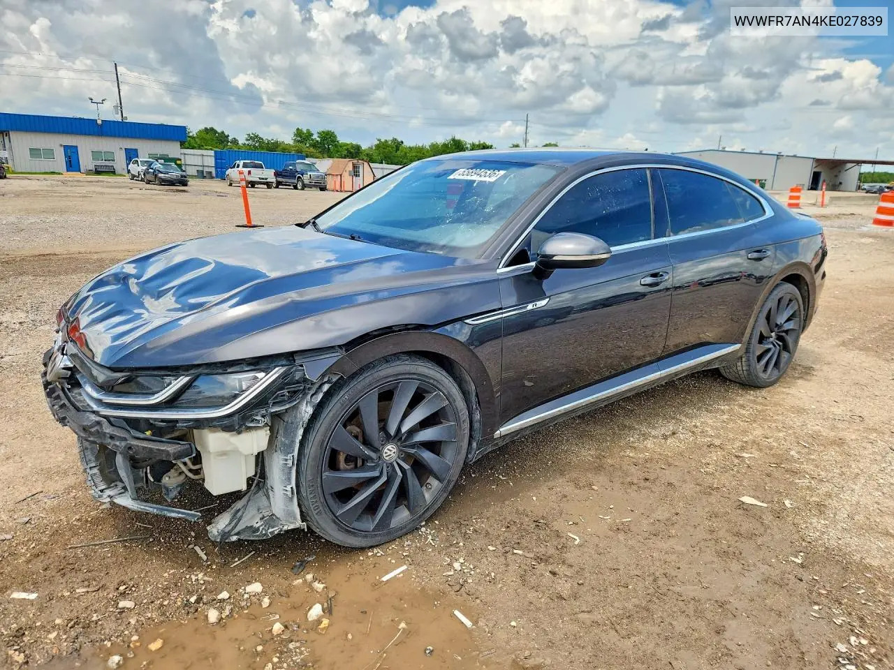 2019 Volkswagen Arteon Se VIN: WVWFR7AN4KE027839 Lot: 55894536