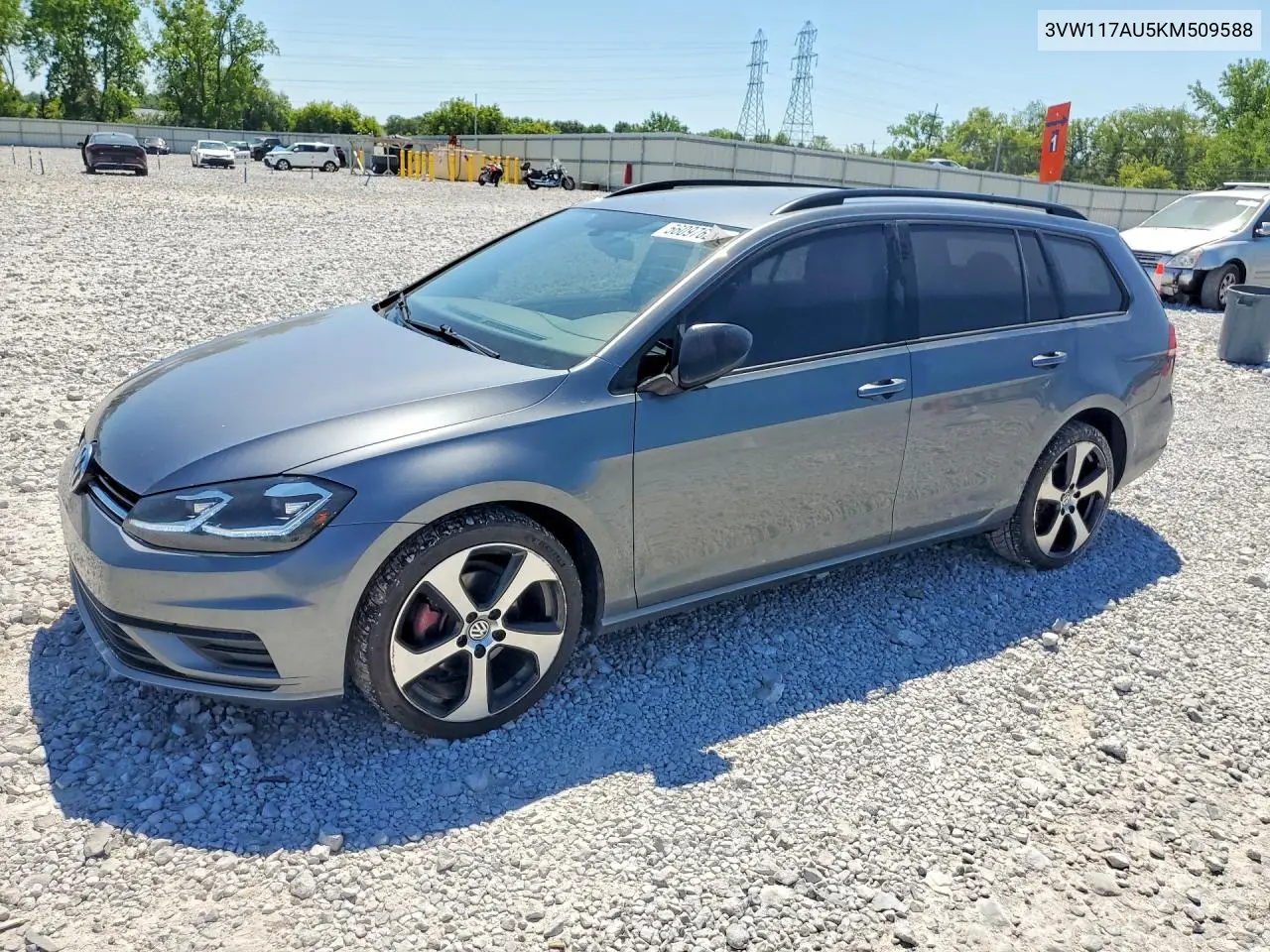 2019 Volkswagen Golf Sportwagen S VIN: 3VW117AU5KM509588 Lot: 56097626