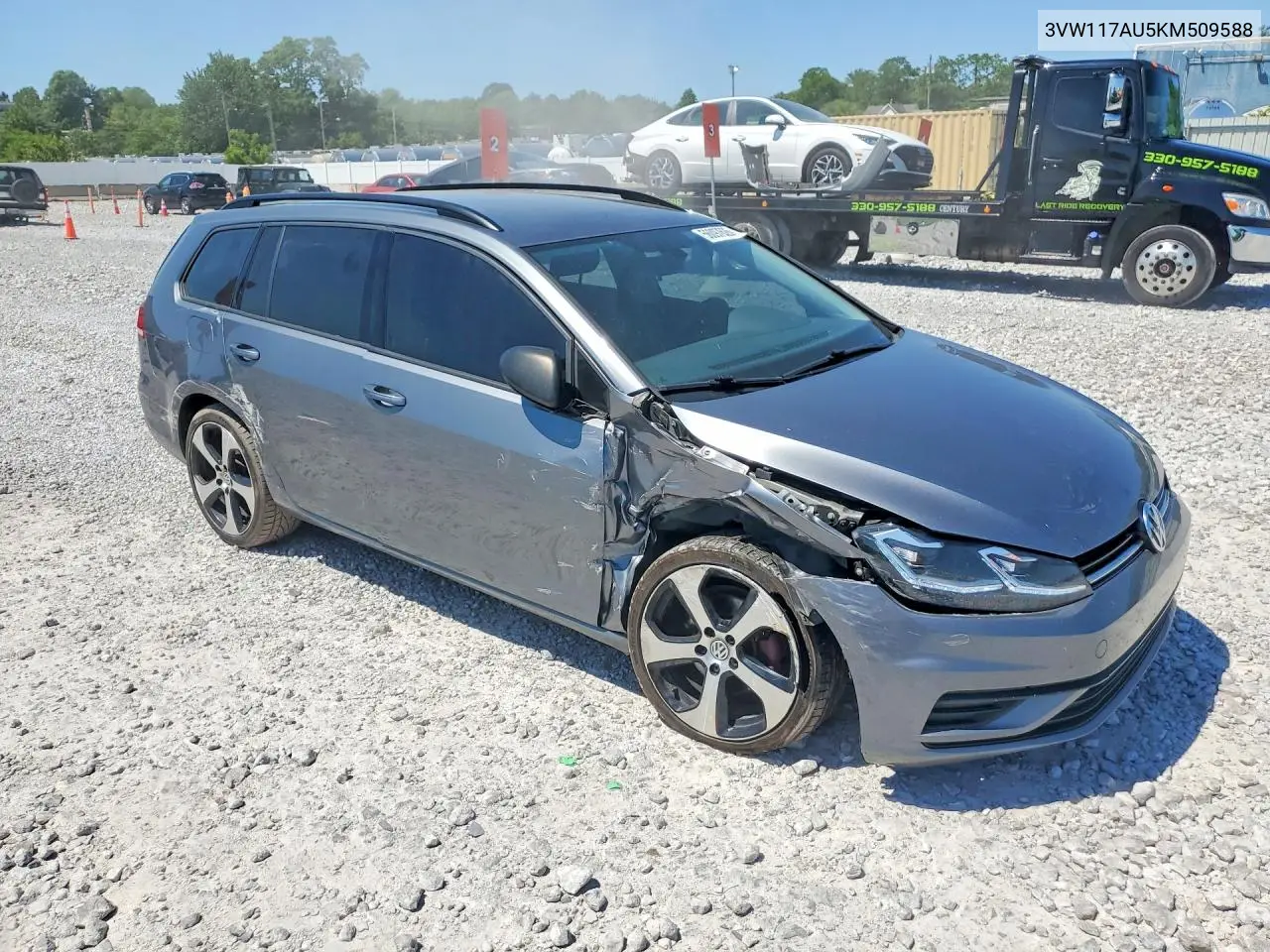 2019 Volkswagen Golf Sportwagen S VIN: 3VW117AU5KM509588 Lot: 56097626