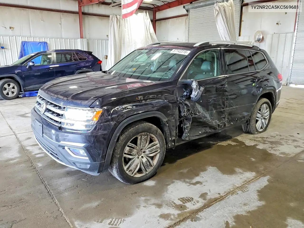 2019 Volkswagen Atlas Sel Premium VIN: 1V2NR2CA5KC569681 Lot: 57143316