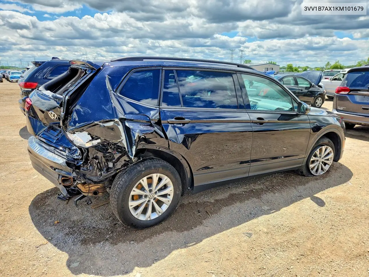 2019 Volkswagen Tiguan S VIN: 3VV1B7AX1KM101679 Lot: 57620016