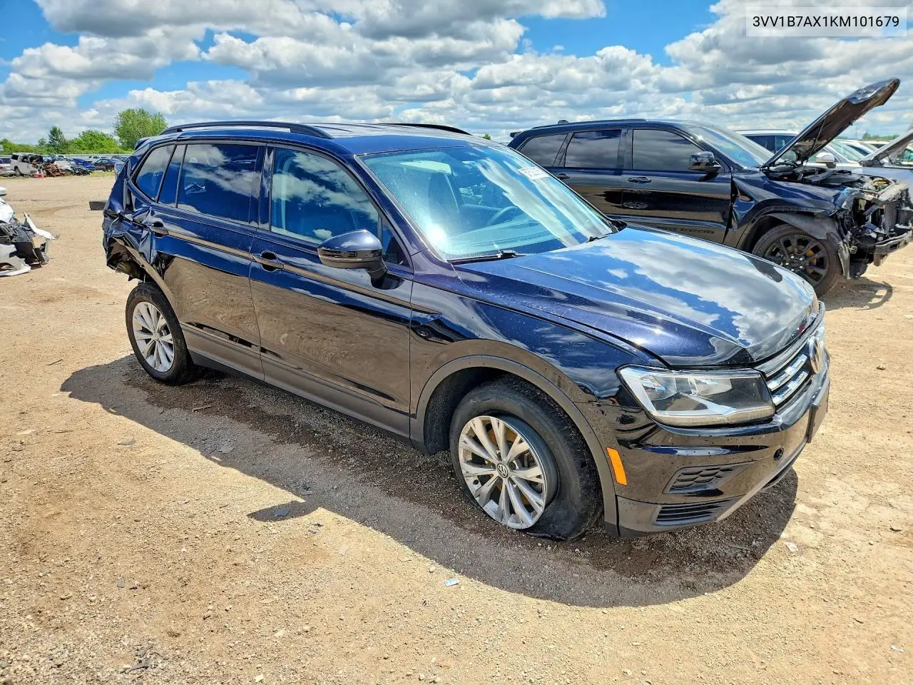 2019 Volkswagen Tiguan S VIN: 3VV1B7AX1KM101679 Lot: 57620016