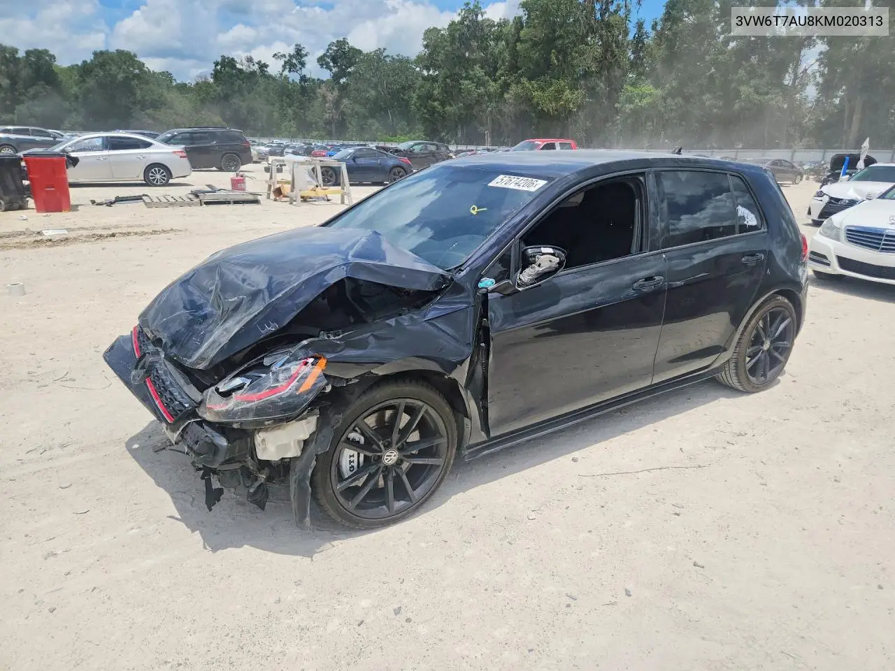 2019 Volkswagen Gti S VIN: 3VW6T7AU8KM020313 Lot: 57674206