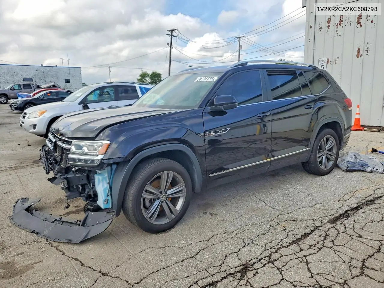 2019 Volkswagen Atlas Se VIN: 1V2XR2CA2KC608798 Lot: 58191786
