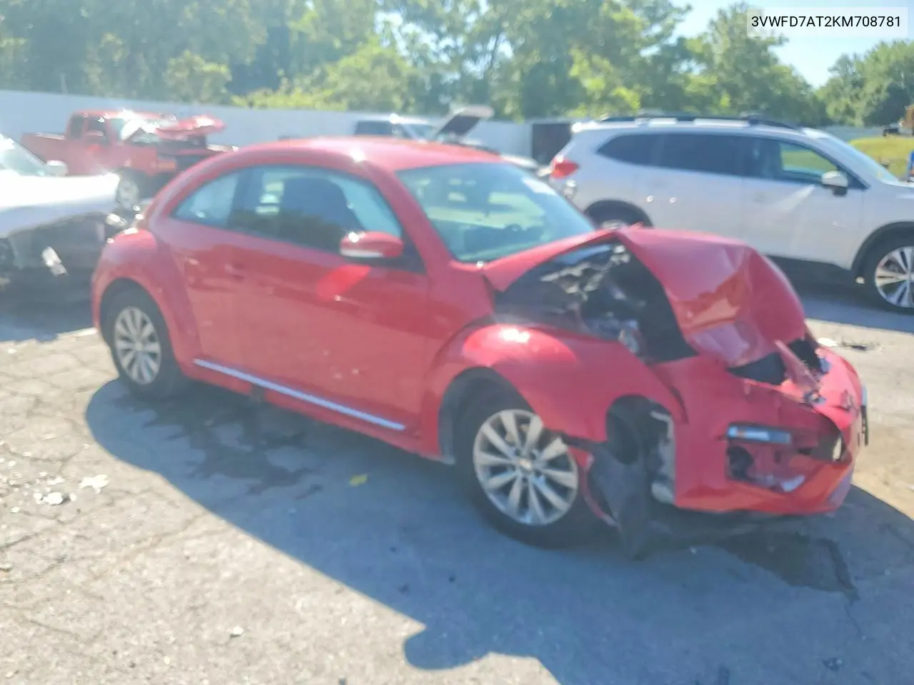 2019 Volkswagen Beetle VIN: 3VWFD7AT2KM708781 Lot: 58444796