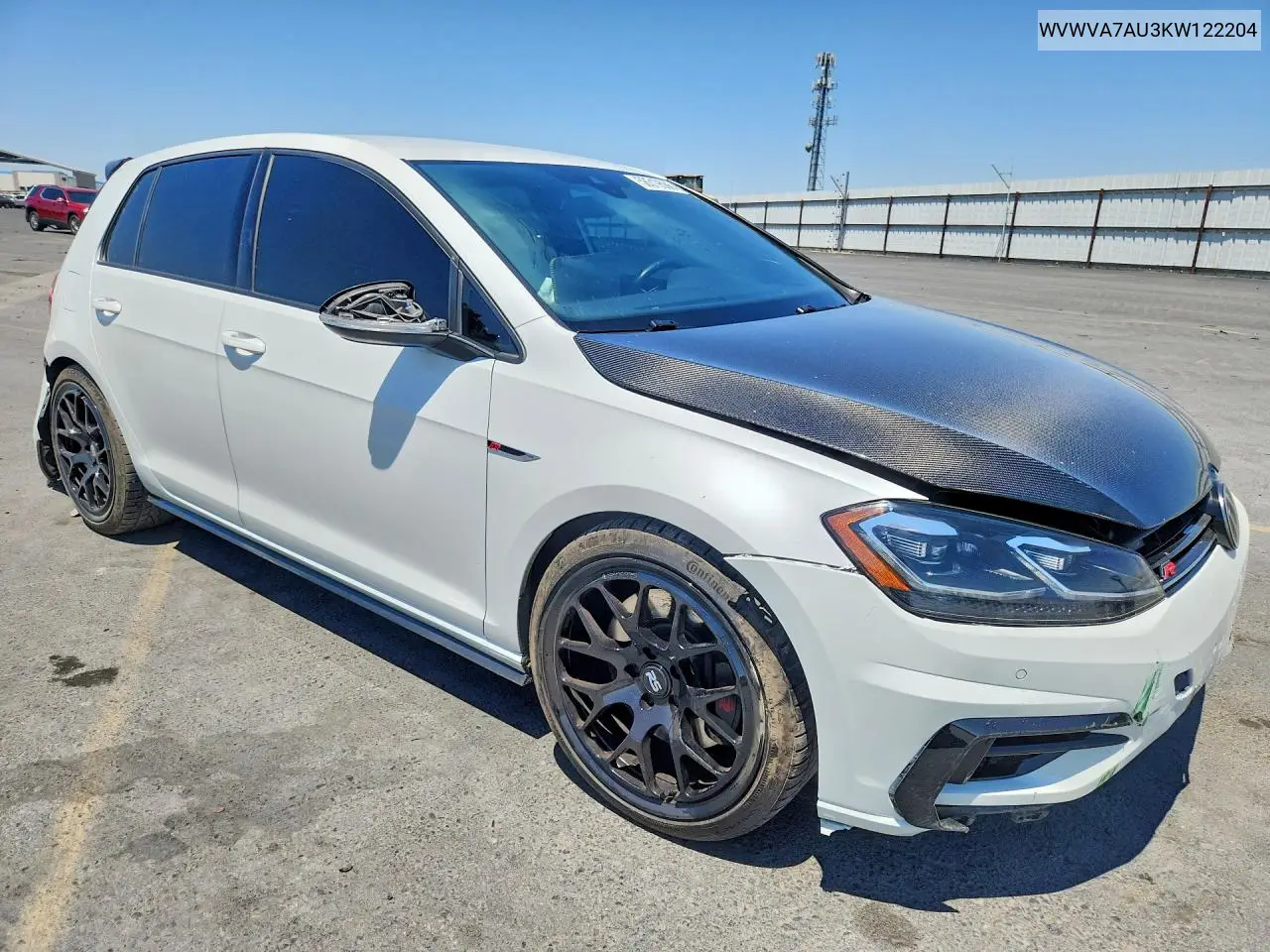 2019 Volkswagen Golf R VIN: WVWVA7AU3KW122204 Lot: 58519566