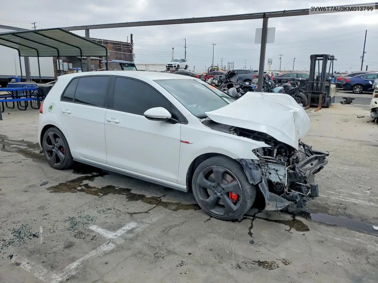 2019 Volkswagen Gti S VIN: 3VW6T7AU3KM013799 Lot: 58746196