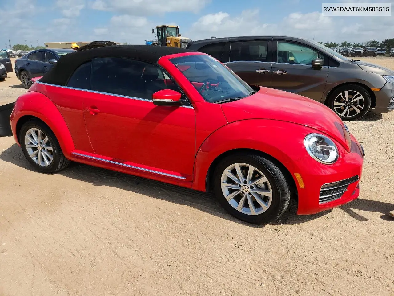 2019 Volkswagen Beetle S VIN: 3VW5DAAT6KM505515 Lot: 59183316