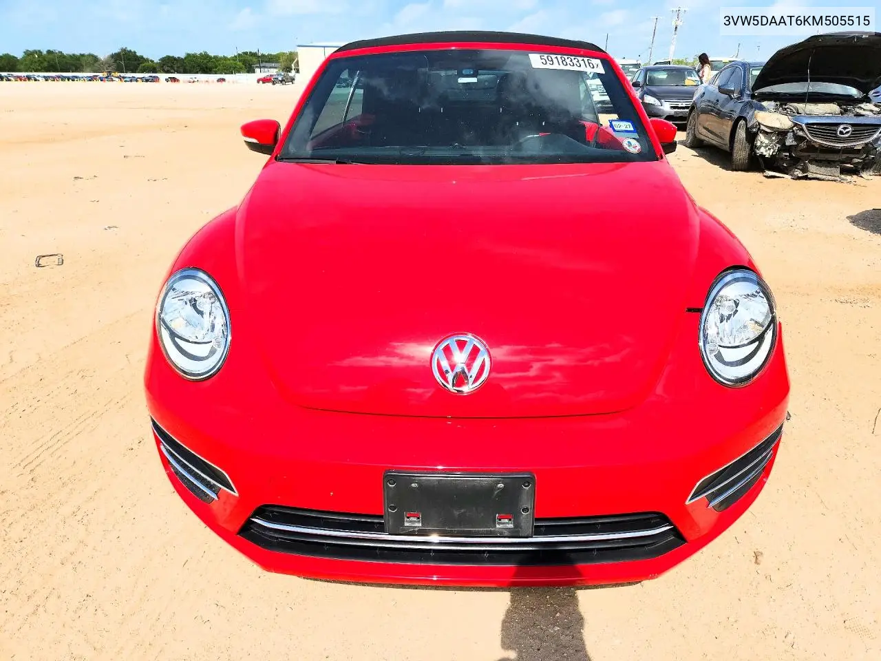 2019 Volkswagen Beetle S VIN: 3VW5DAAT6KM505515 Lot: 59183316